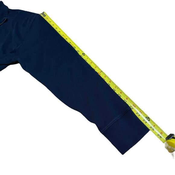 J.Crew Men’s Rugby Shirt M Solid Blue Half-Zip Pullover BJ309 Preppy Prep L/S - Picture 8 of 8